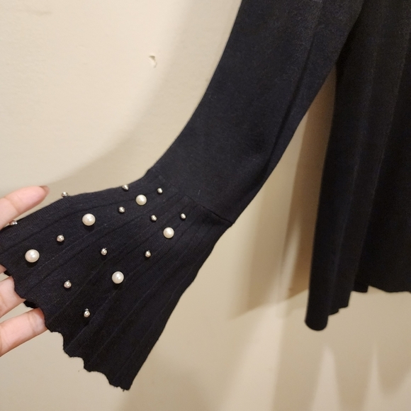 Alison Sheri women's black sweater size M - Picture 3 of 9